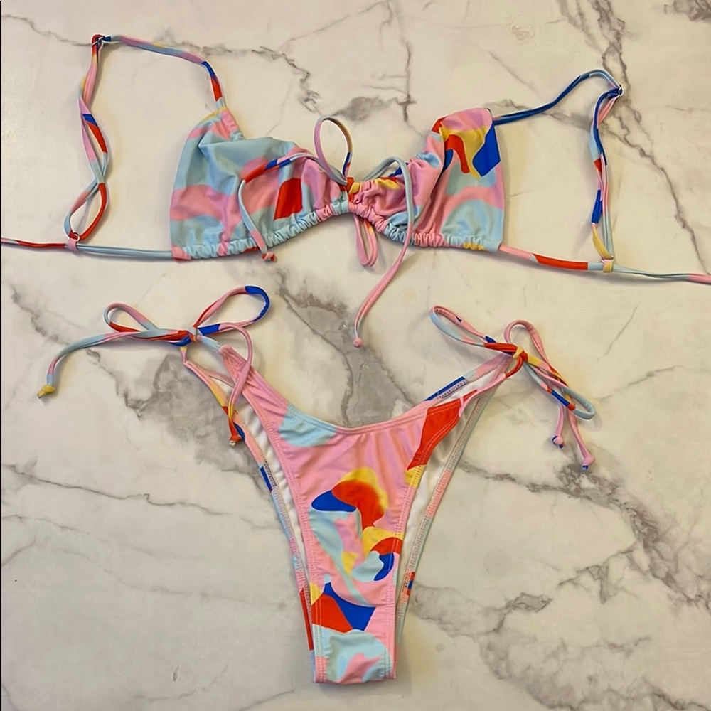 Colorful Abstract Bikini Set